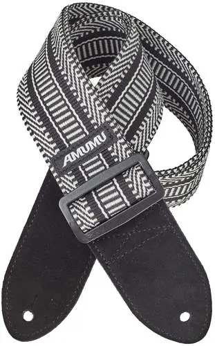 AMUMU Black & White Weave Strap
