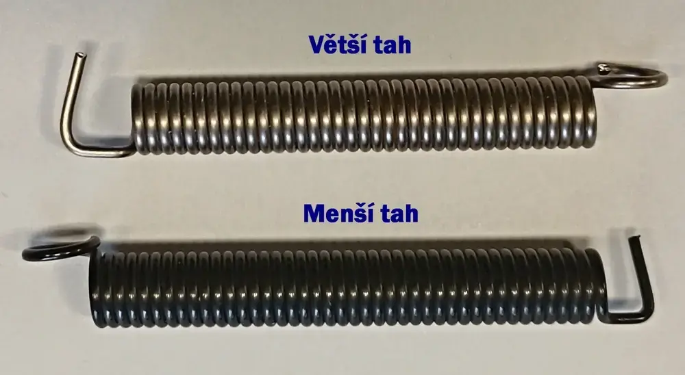 Pružiny do tremola menší tah 