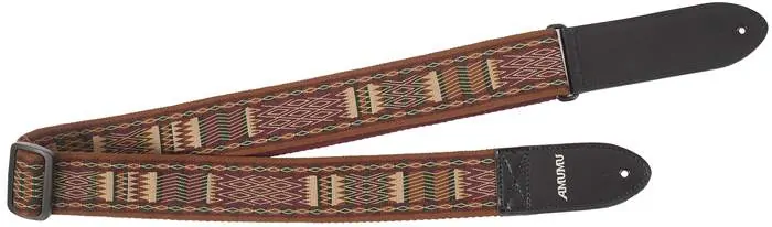 AMUMU Brown Diamond Retro Chevron Strap