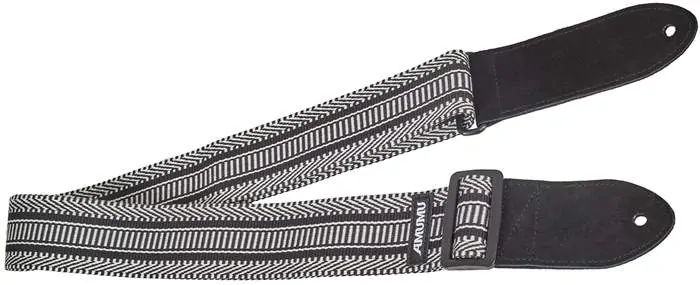 AMUMU Black & White Weave Strap