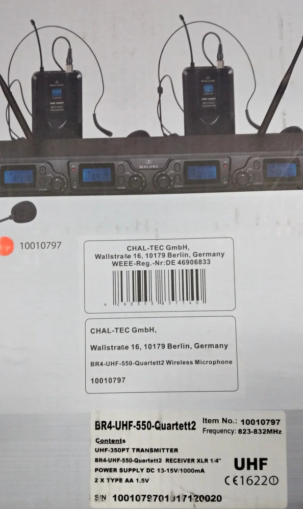 Malone BR4-UHF-550-Quartett2