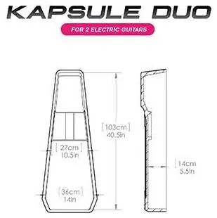 GRUVGEAR Kapsule Duo for 2 E-Guitars