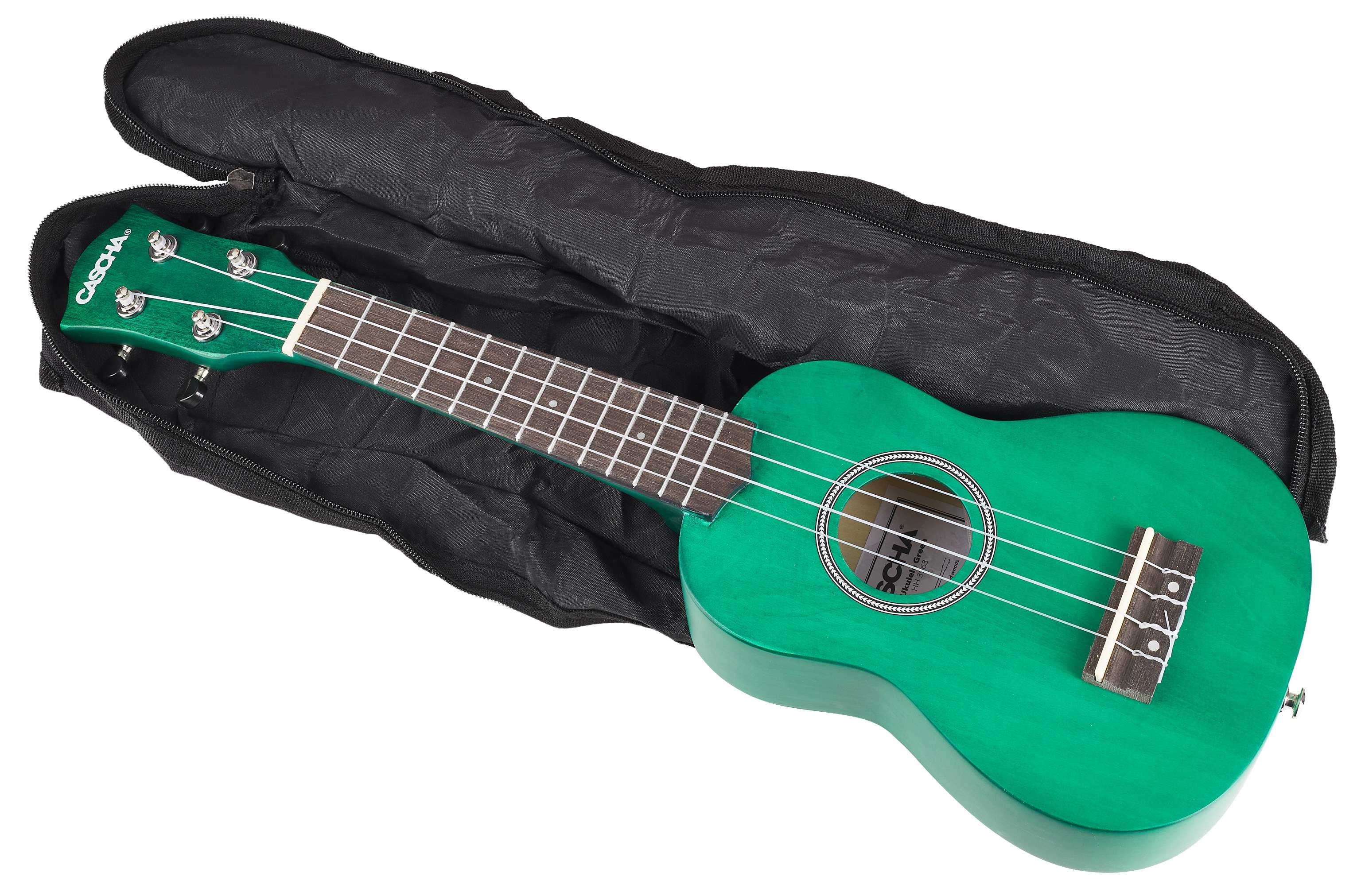 CASCHA HH 3963 Soprano Ukulele Green Set