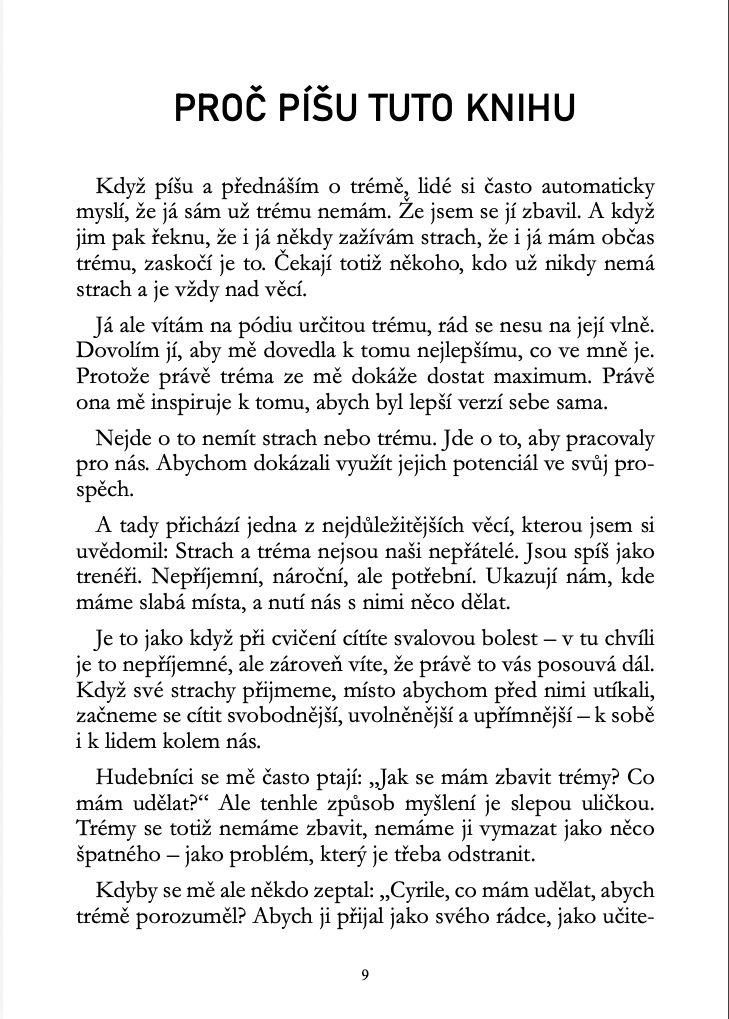Cyril Kubiš: Když pódium chutná po strachu