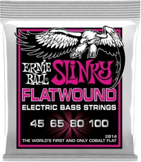 Ernie Ball 2814 Super Slinky Flatwound Cobalt 45/100 