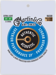 MARTIN MA500 Authentic SP 92/8 Phosphor Bronze 12-String Extra Light