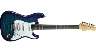 EKO S-350 See Thru Blue Quilted