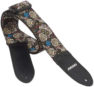 AMUMU Sugar Skull Multi-Color Denim Strap
