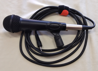 Mikrofon XLR bez označení s kapslí DM-33 včetně XLR kabelu zakončeného jackem