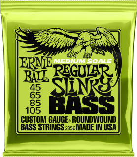 Ernie Ball 2856 Regular Slinky Nickel Wound Medium Scale Electric Bass 45-105